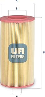 UFI 27.E51.00 - Повітряний фільтр autozip.com.ua