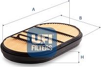UFI 27.G88.00 - Повітряний фільтр autozip.com.ua