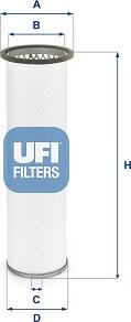 UFI 27.H78.00 - Повітряний фільтр autozip.com.ua