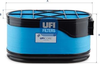 UFI 27.J53.00 - Повітряний фільтр autozip.com.ua