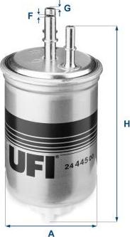 UFI 24.445.00 - Паливний фільтр autozip.com.ua