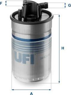 UFI 24.424.00 - Паливний фільтр autozip.com.ua