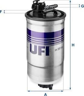 UFI 24.391.00 - Паливний фільтр autozip.com.ua