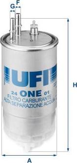 UFI 24.ONE.01 - Паливний фільтр autozip.com.ua