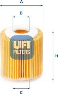 UFI 25.056.00 - Масляний фільтр autozip.com.ua