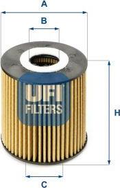 UFI 25.052.00 - Масляний фільтр autozip.com.ua