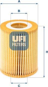 UFI 25.069.00 - Масляний фільтр autozip.com.ua