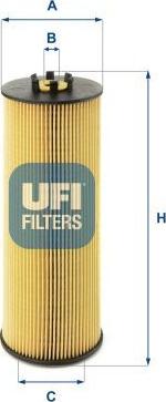 UFI 25.019.00 - Масляний фільтр autozip.com.ua