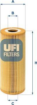 UFI 25.011.00 - Масляний фільтр autozip.com.ua