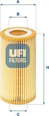 UFI 25.013.00 - Масляний фільтр autozip.com.ua