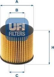 UFI 25.086.00 - Масляний фільтр autozip.com.ua