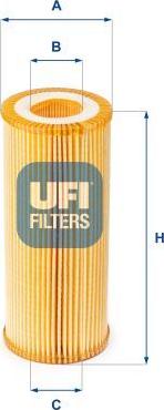 UFI 25.080.00 - Масляний фільтр autozip.com.ua