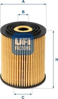 UFI 25.034.00 - Масляний фільтр autozip.com.ua