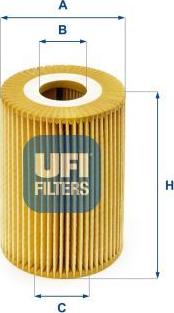 UFI 25.026.00 - Масляний фільтр autozip.com.ua