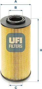 UFI 25.070.00 - Масляний фільтр autozip.com.ua