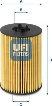 UFI 25.144.00 - Масляний фільтр autozip.com.ua
