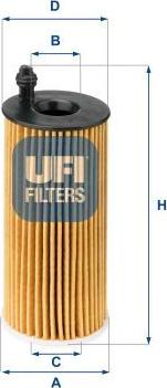 UFI 25.142.00 - Масляний фільтр autozip.com.ua