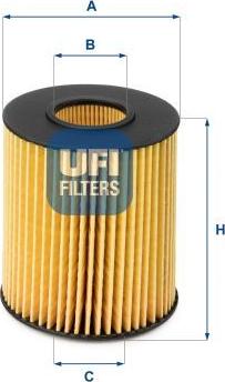 UFI 25.151.00 - Масляний фільтр autozip.com.ua