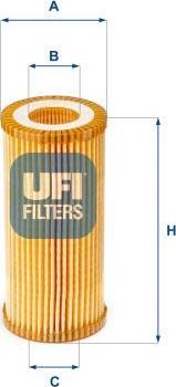 UFI 25.153.00 - Масляний фільтр autozip.com.ua
