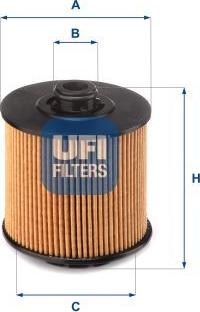 UFI 25.173.01 - Масляний фільтр autozip.com.ua