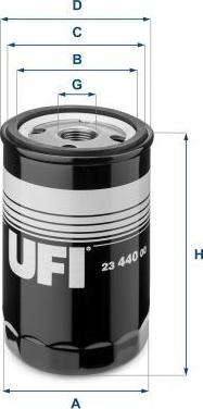 UFI 23.440.00 - Масляний фільтр autozip.com.ua