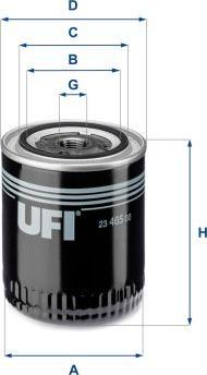 UFI 23.465.00 - Масляний фільтр autozip.com.ua