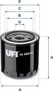 UFI 23.463.00 - Масляний фільтр autozip.com.ua