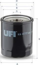 UFI 23.477.00 - Масляний фільтр autozip.com.ua