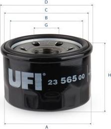 UFI 23.565.00 - Масляний фільтр autozip.com.ua