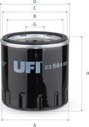 UFI 23.584.00 - Масляний фільтр autozip.com.ua