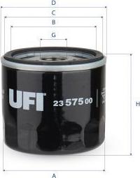 UFI 23.575.00 - Масляний фільтр autozip.com.ua