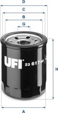UFI 23.617.00 - Масляний фільтр autozip.com.ua
