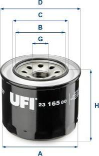 UFI 23.165.00 - Масляний фільтр autozip.com.ua