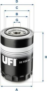 UFI 23.102.00 - Масляний фільтр autozip.com.ua