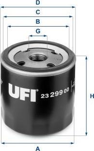 UFI 23.299.00 - Масляний фільтр autozip.com.ua