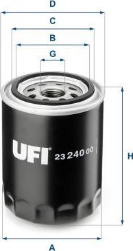 UFI 23.240.00 - Масляний фільтр autozip.com.ua