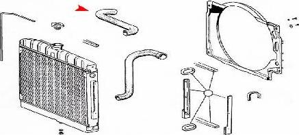 ÜRO Parts 1145010982 - Шланг радіатора autozip.com.ua