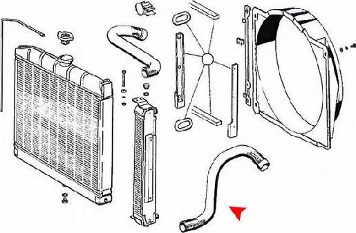 ÜRO Parts 1155011882 - Шланг радіатора autozip.com.ua