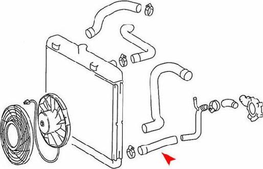 ÜRO Parts 1235010582 - Шланг радіатора autozip.com.ua