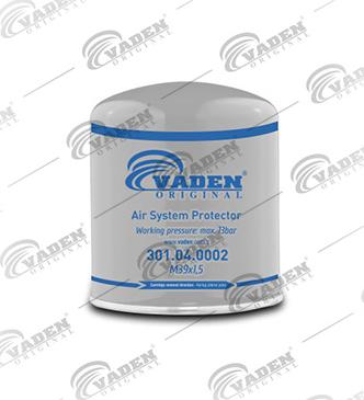 VADEN ORIGINAL 301.04.0002 - Патрон осушувача повітря, пневматична система autozip.com.ua