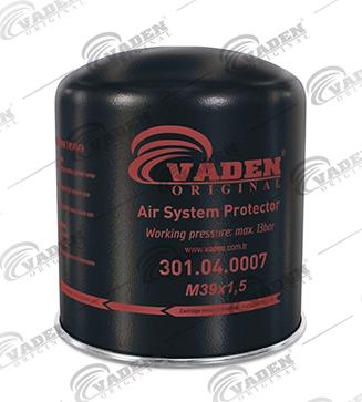VADEN ORIGINAL 301.04.0007 - Патрон осушувача повітря, пневматична система autozip.com.ua