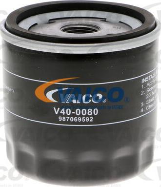VAICO V40-0080 - Масляний фільтр autozip.com.ua