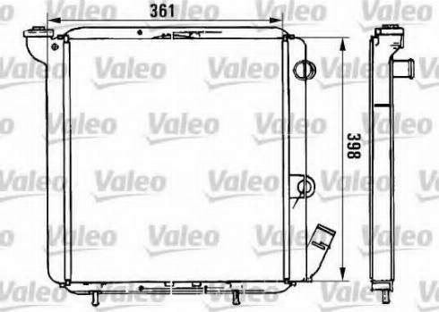 Valeo 961711 - Радіатор, охолодження двигуна autozip.com.ua