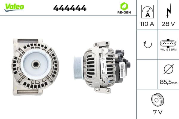 VALEO 444444 - Генератор autozip.com.ua