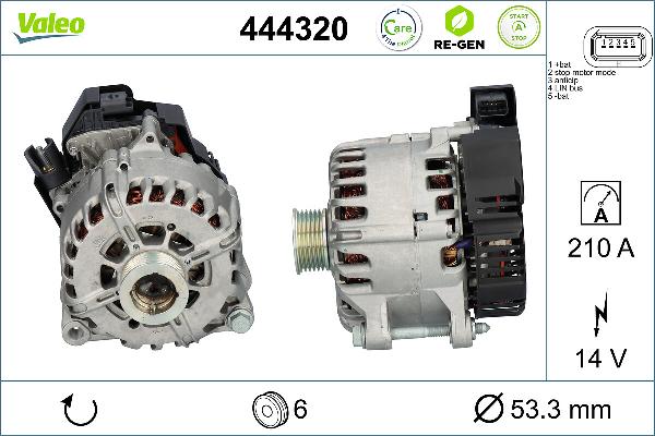 VALEO 444320 - Генератор autozip.com.ua