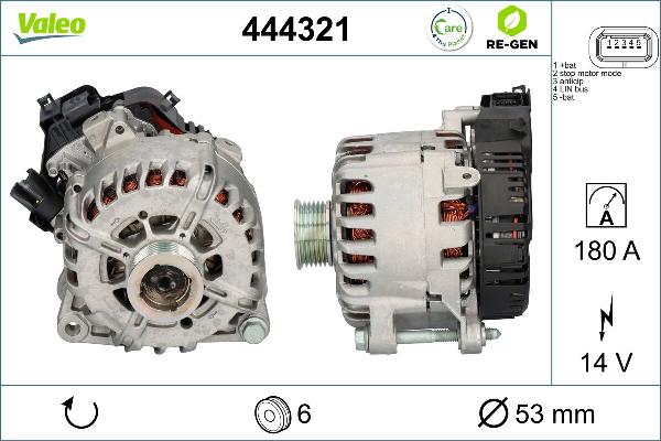 VALEO 444321 - Пусковий генератор autozip.com.ua