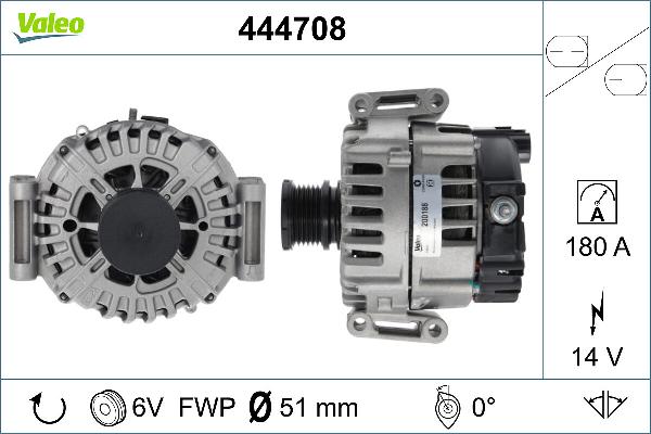 VALEO 444708 - Генератор autozip.com.ua