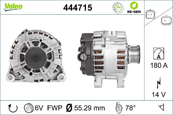 VALEO 444715 - Генератор autozip.com.ua