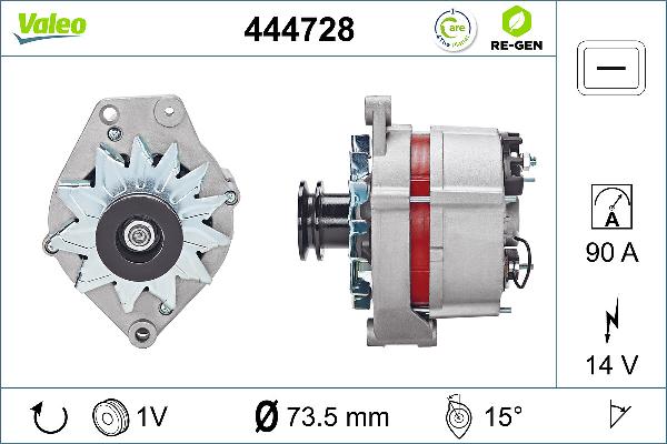 VALEO 444728 - Генератор autozip.com.ua