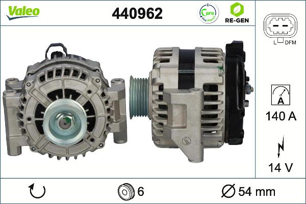 VALEO 440962 - Генератор autozip.com.ua